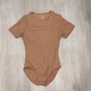 Brown Short Sleeve Bodysuit
